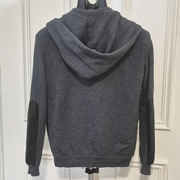 Aritzia Faux Leather Blue Sweater - Picture 2 of 3